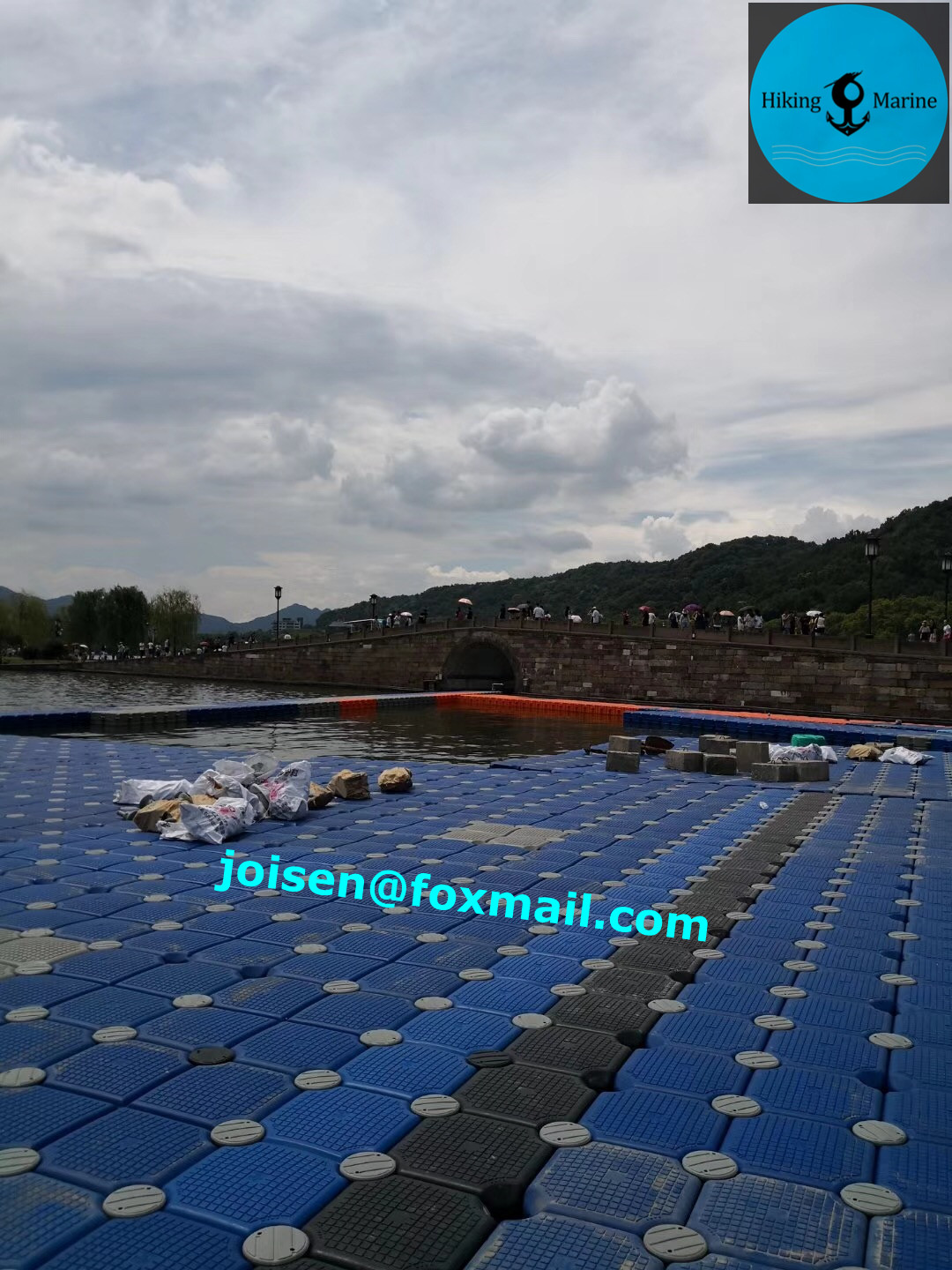 plastic pontoon floating platform China