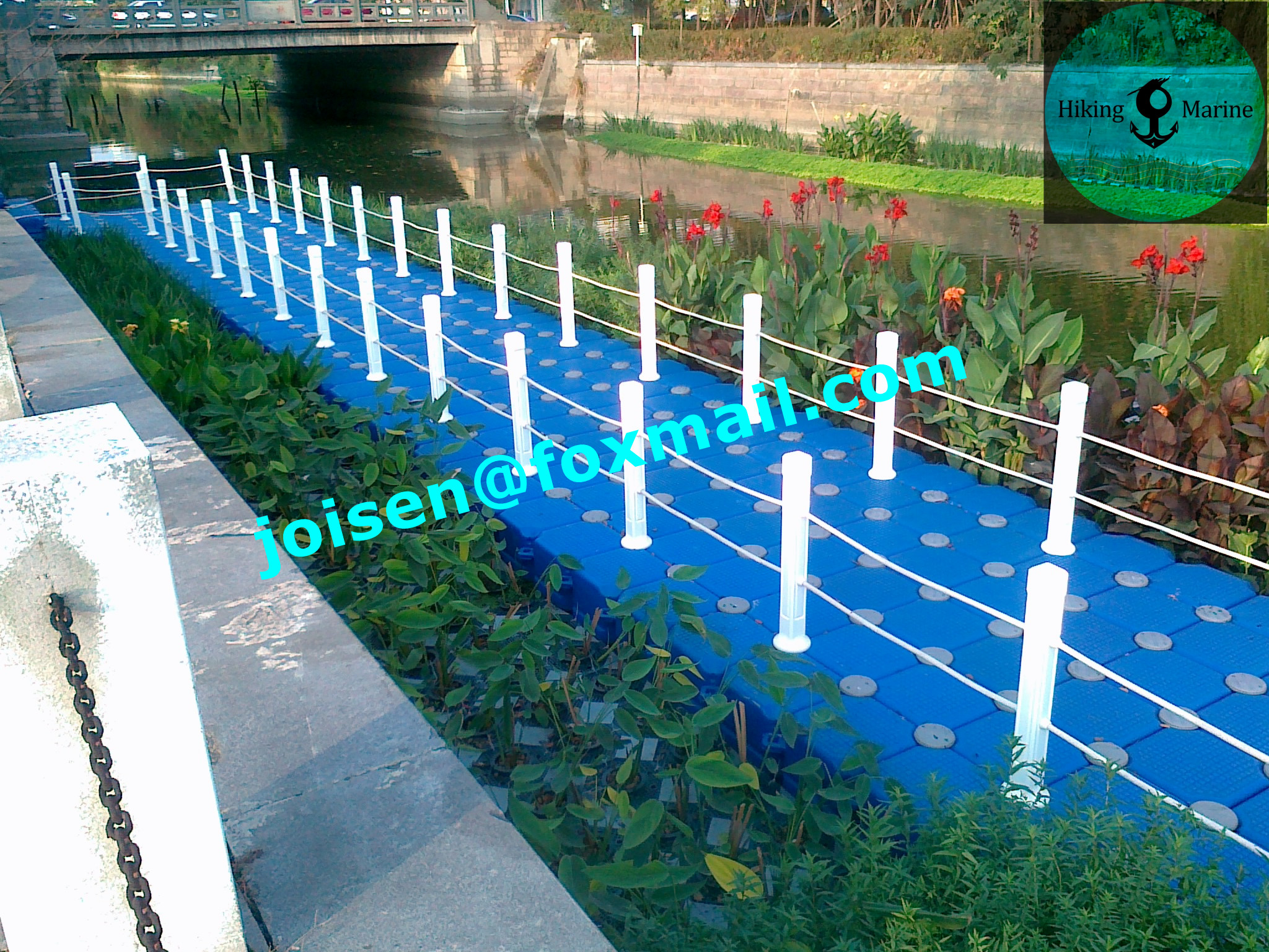 plastic floating pontoon bridge for sale