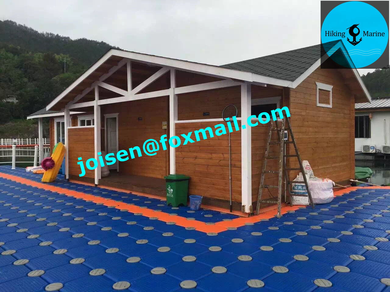 event floating house plastic floating platform