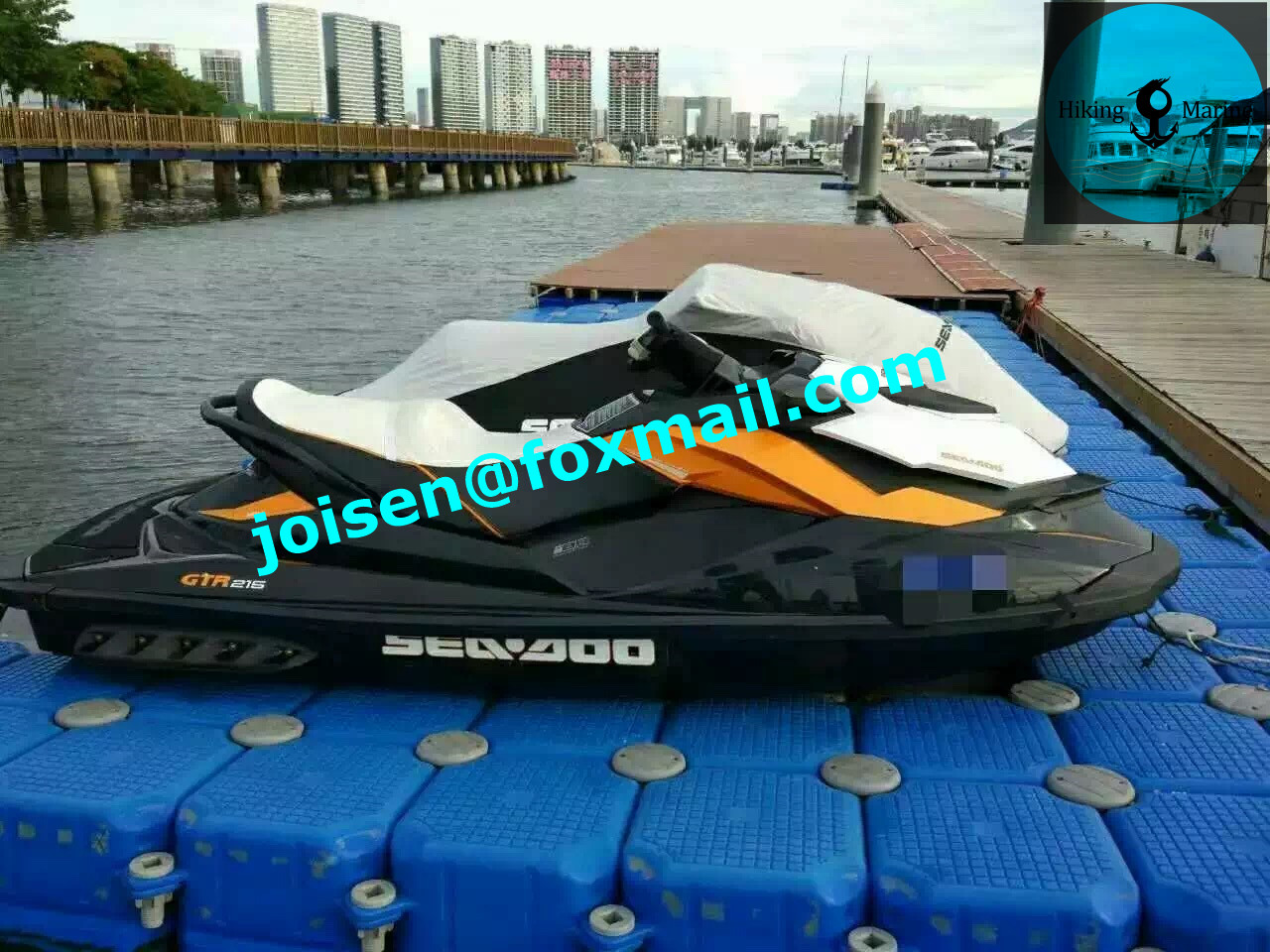 plastic pontoon cubes selling in building jet ski boat dock